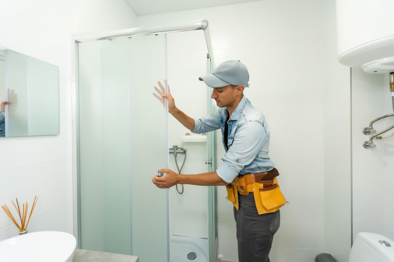 Contractor Installing Shower